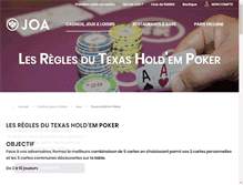 Tablet Screenshot of joa-poker.com